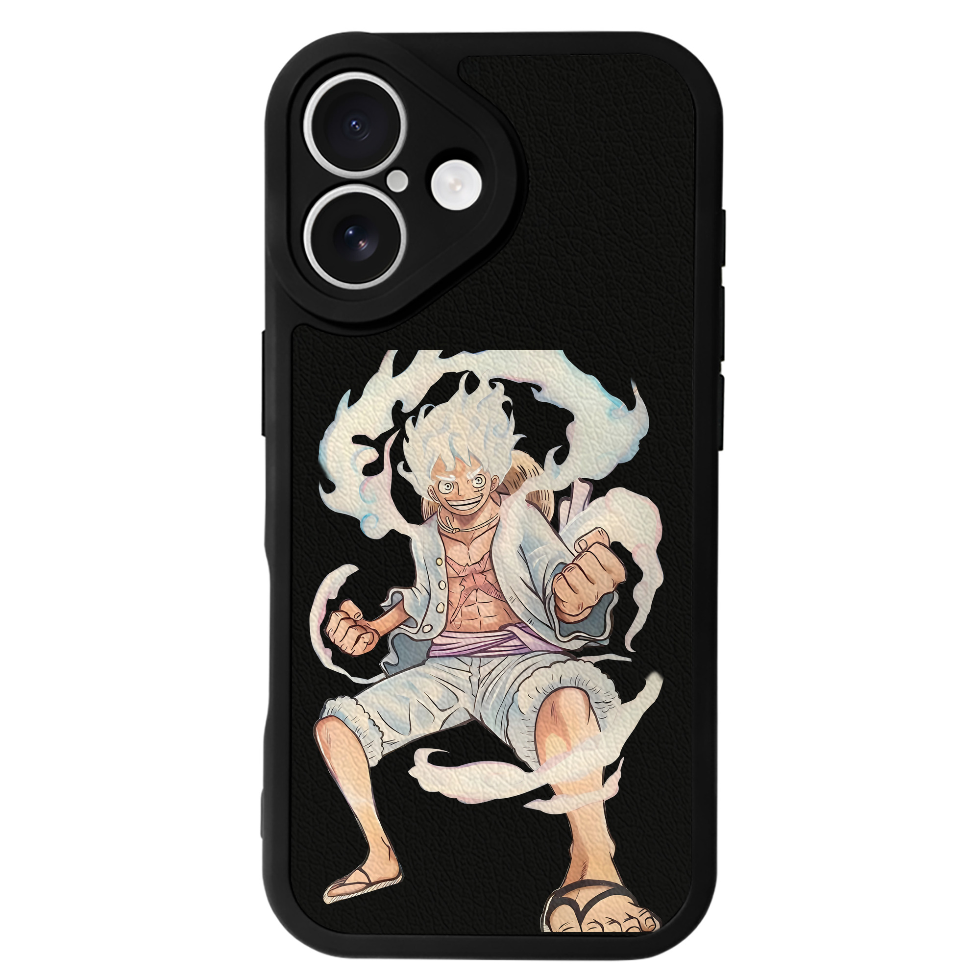 （画像用） ワンピース モンキー・D・ルフィ ONE PIECE Monkey D. Luffy 【iPhone 16シリーズ対応】シリコンスマホケース（レザー調） 材質：シリコン